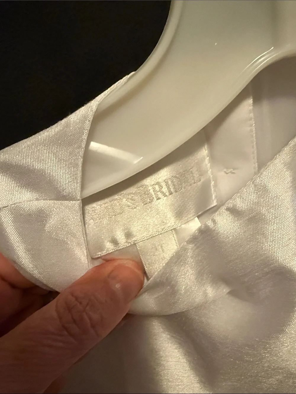 David's Bridal White Tulle Party Dress for Kids - Picture 2 of 6